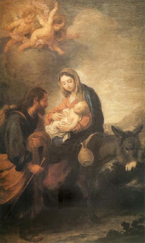 The flight to Egypt, Bartolome Esteban Murillo